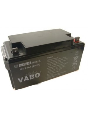 Loodaccu 12V 65Ah 350x166x174mm Bold and Nut  D6mm