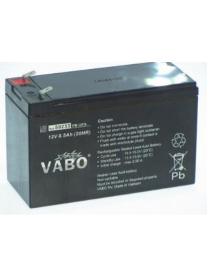 Loodaccu PB UPS 12V 8.5Ah Faston 250 = 6.3mm T2