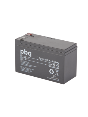 PBQ loodaccu 12V 7A Cyclisch 151x65x94mm