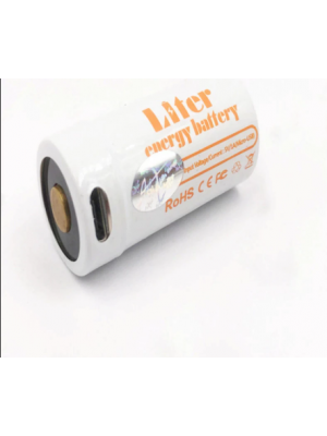 Liter Lithium 18350 3,6V 1000mAh rechargeable USB