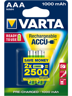 Varta 5703 Professional AAA 1.2V 1000mAh BL2