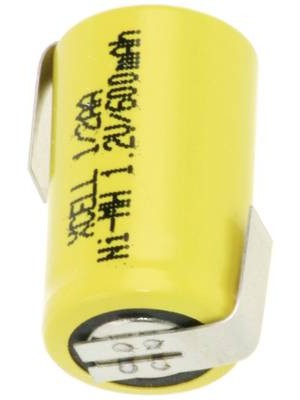 XCell NiMh batterij 1/2AA 1.2V 600mAh Soldeerlip