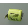 GP25AAH1A1P NiMh 1/3AA 1.2V 250mAh met sold lippen