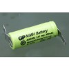 GP40AAAM1A1P NiMh 2/3AAA 1.2V 400mAh met sold lipp