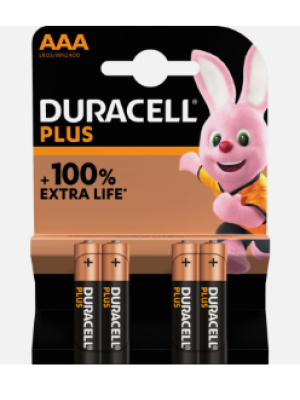 Duracell Plus 100% MN2400 AAA 1.5V  BL4
