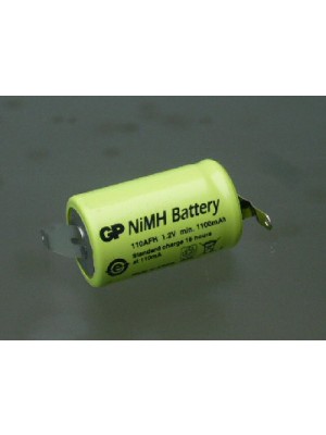 GP110AFH1A1P NiMh 2/3AF 1.2V 1100mAh met sold lipp