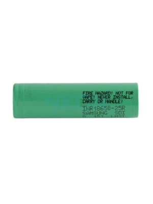 Samsung INR18650-25R 3.7V 2500mAh  flattop 20A