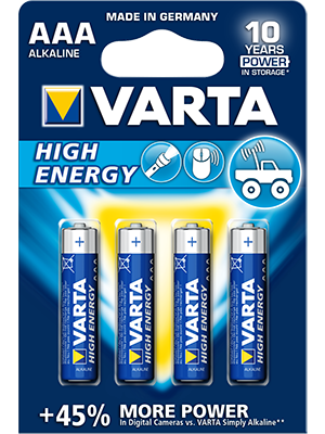 Varta High Energy 4903 AAA 1.5V  BL4