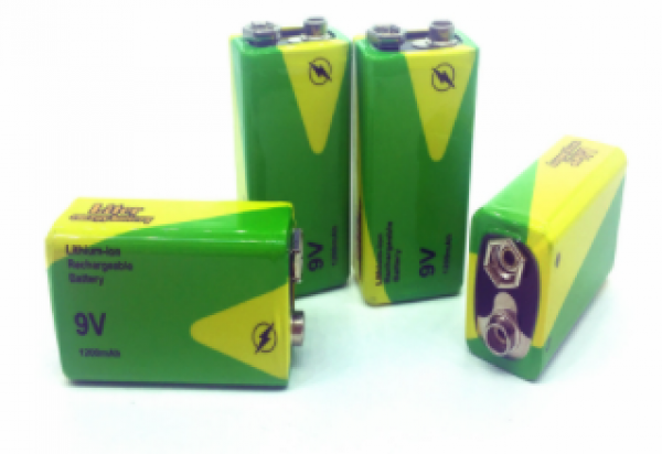 Liter Lithium 9V 1200mAh super heavy duty rechargeable