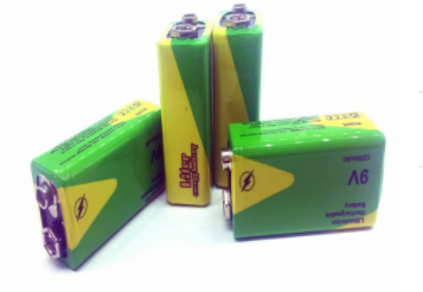 Liter Lithium 9V 1200mAh super heavy duty rechargeable