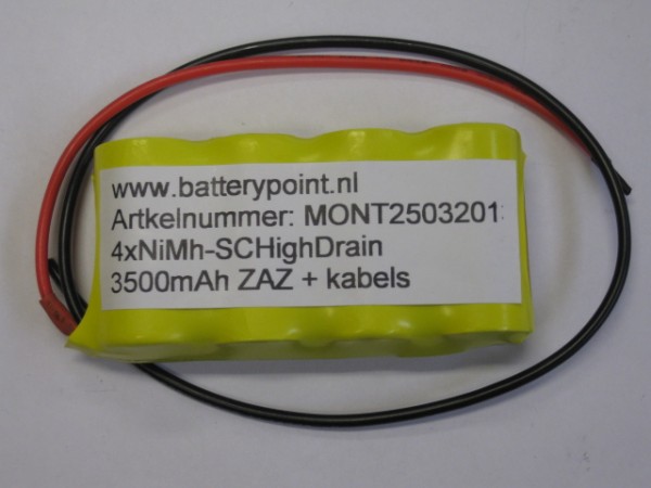 4xNiMh-SC High Drain 3500mAh ZAZ + kabels