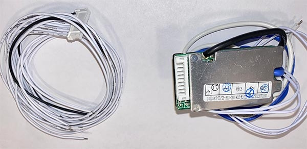 BMS 10S 20A incl wires(11p) with on'/off switch 24V Li-ion