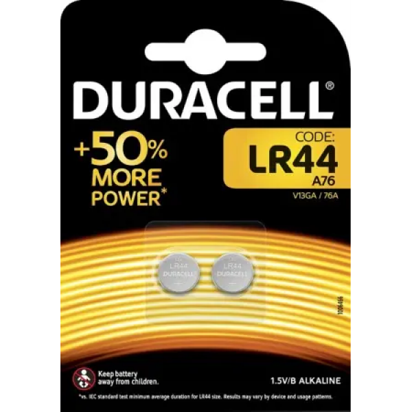 Duracell LR44 1.5V BL2