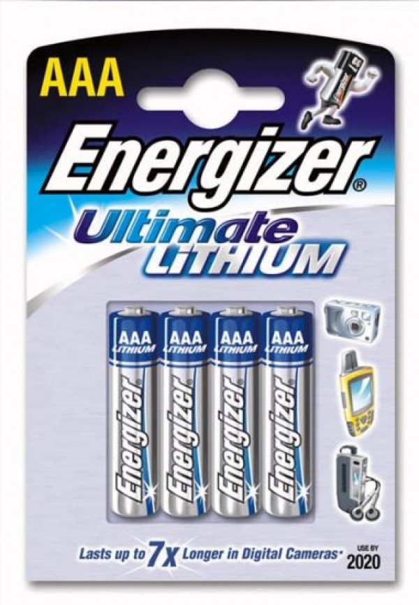Energizer L92 AAA BL4 1.5V Ultimate Lithium