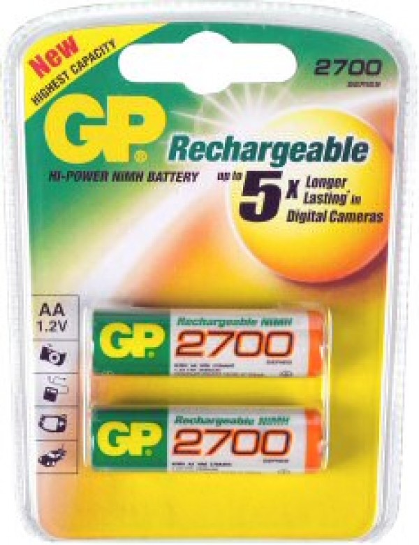 GP270AAHCEC2 NiMh AA 1.2V 2700mAh BL2