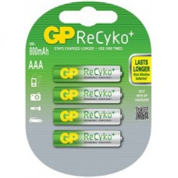 GP85AAAHCB ReCyKo NiMh AAA 1.2V 800mAh BL4