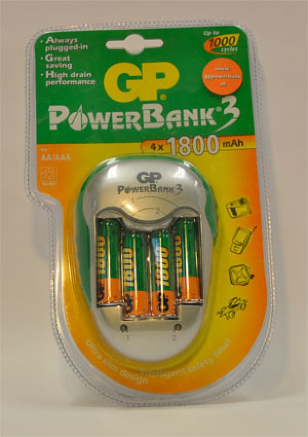 Lader Powerbank 3 KB04GS 1800mAh (AA.AAA)