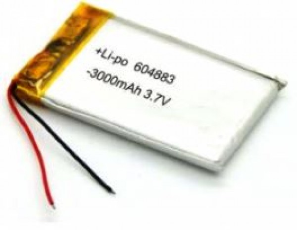 LiPolymer Battery 3.7V 3000mAh 72x55x6mm