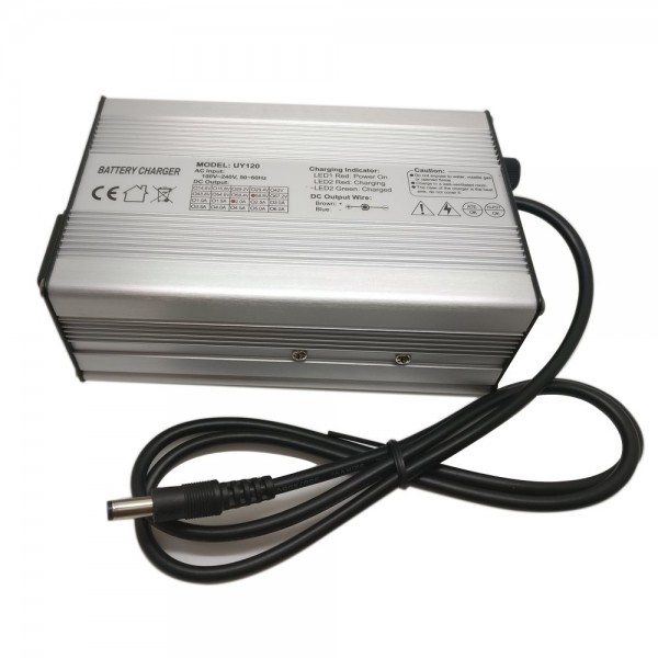 Lithium Ion lader 42V 2A  DC Alu case