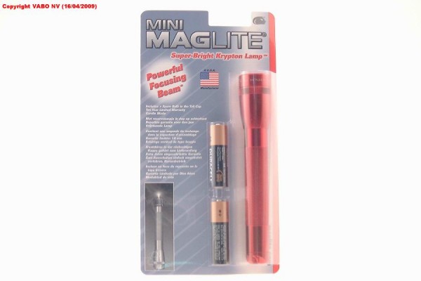 Maglite Minimag Rood 2xAA M2A036 Blister