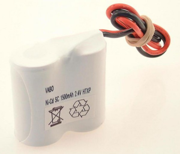 NiCd 2SC HT ZAZ 2.4V 1800mAh  46x23x43mm