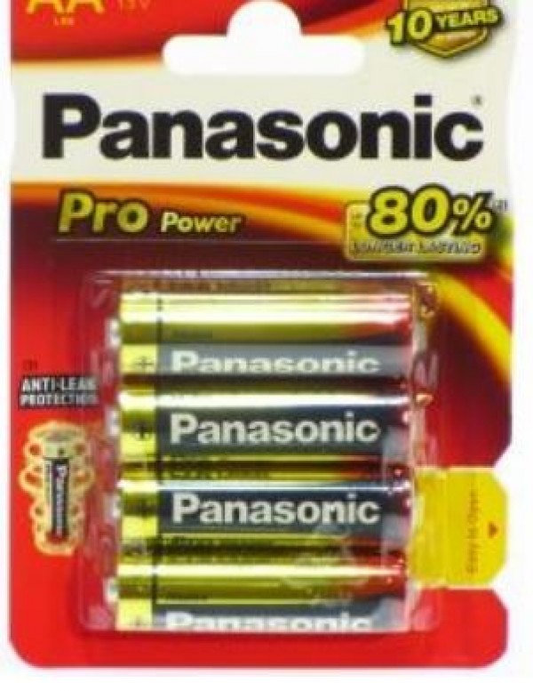 Panasonic LR6PPG/4BP-AA Pro Power BL4