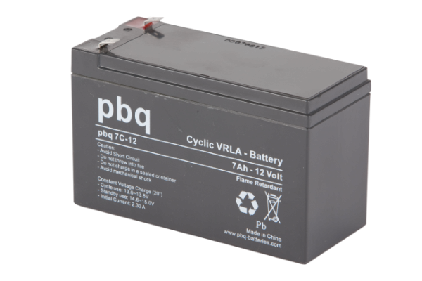 PBQ loodaccu 12V 7A Cyclisch 151x65x94mm