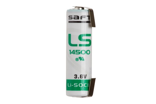 Saft Lithium 3.6V LS6 LS14500 AXIAL soldeerlippen