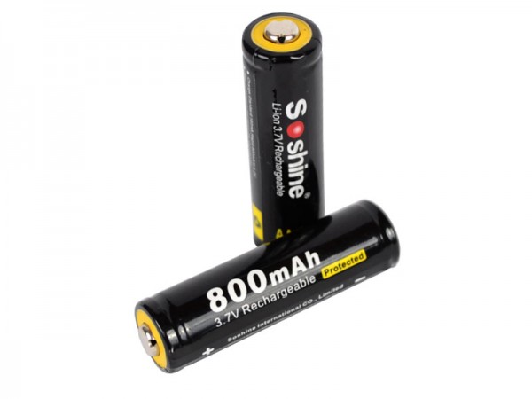 Soshine 14500  AA 3.7V 800mAh Li-Ion