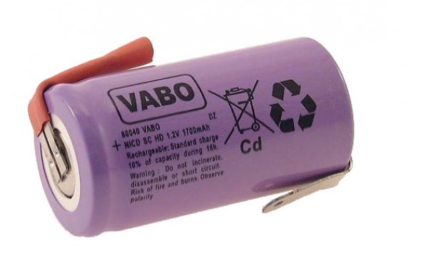 Vabo NICD SC - HD 23x42 1.2V Soldertags