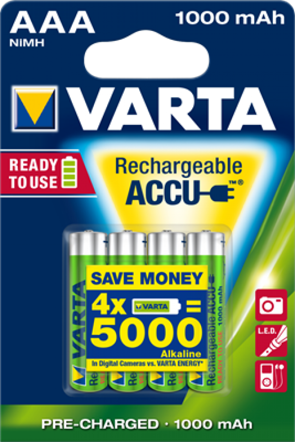Varta 5703 Professional AAA 1.2V 1000mAh B(4)