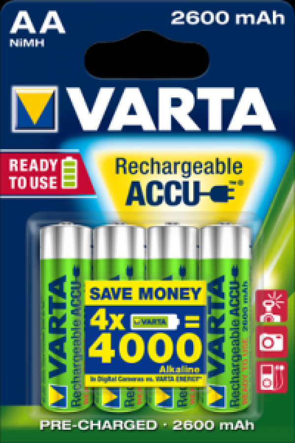 Varta 5716 Professional AA 1.2V 2600mAh R2U Bl4