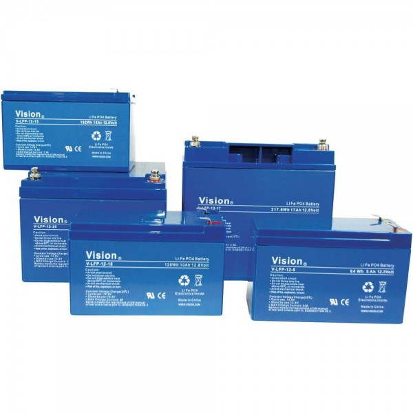 Vision LiFePo4 Accu 12V 30Ah 166x175x125mm